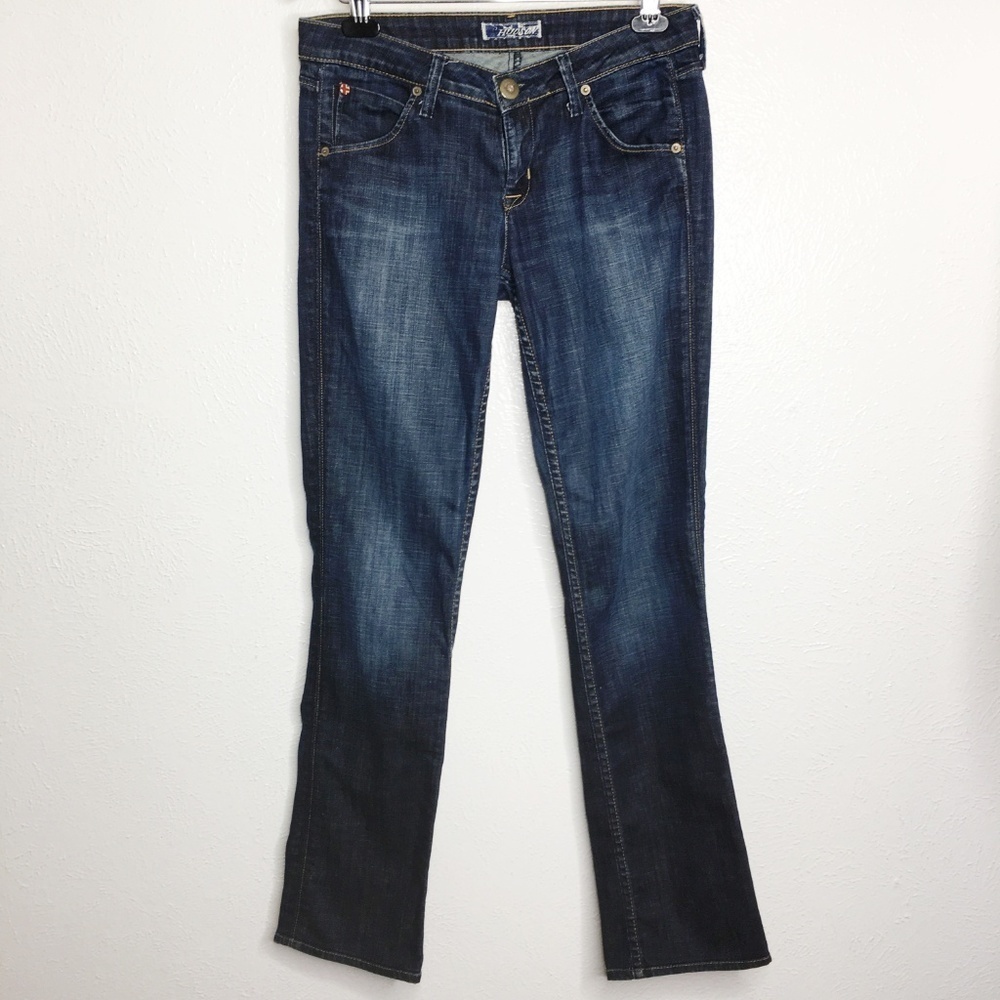 HUDSON Low Rise Indigo Wash Straight Leg Denim Jeans Size 28 6